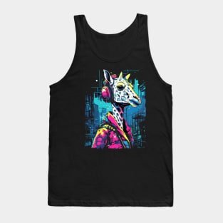 Cyberpunk giraffe Tank Top